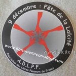 9 décembre, fête de la laïcité ADLPF