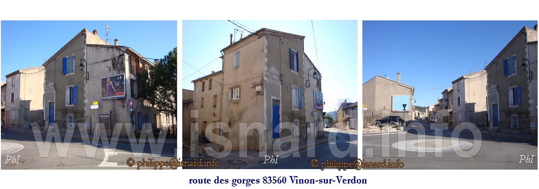 Vinon (83) 10 route des gorges, 3 photos (c) PhI