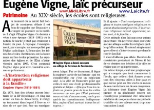 Beaucaire, Eugène Vigne, laïc précurseur MidiLibre.fr