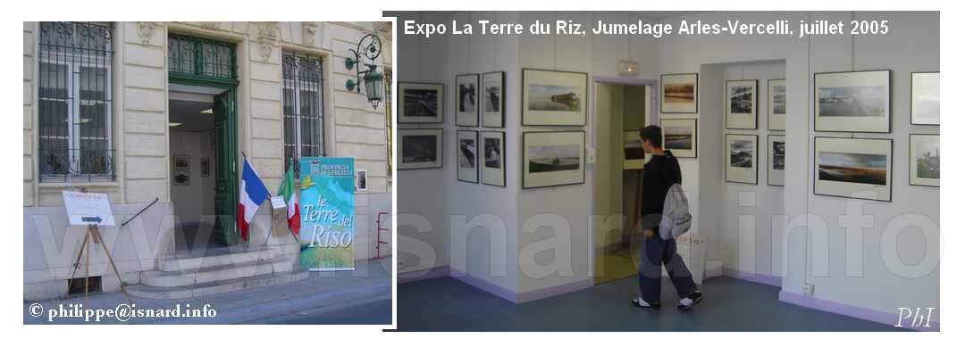 Expo Terre du Riz, Jumelage Arles-Vercelli 7.05 © PhI