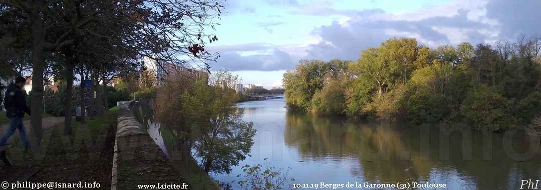 Berges de la Garonne (31) Toulouse 10.11.19 © PhI