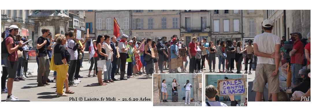 Arles (13) Contre le Racisme 21.6.20 PhI © Laicite.fr