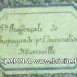 Sté Provençale Pour l'Incineration Marseille étiquette APPI