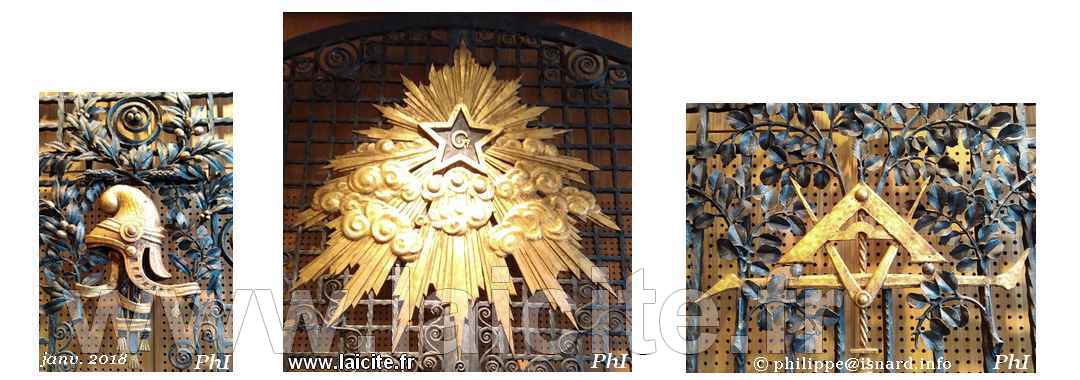 Porte historique du GODF, salle du Conseil de l'ordre, patrimoine de la franc-maçonnerie © PhI