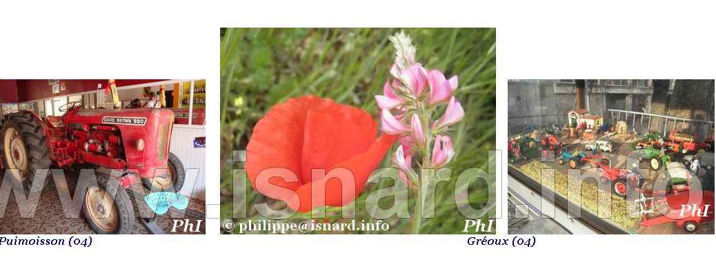 bando fleurs, tracteurs, couleur rouge, Gréoux (04) & Vinon (83) © PhI