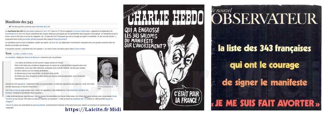 IVG : Appel des 343 "salopes" Nouvel Obs & Charlie Hebdo
