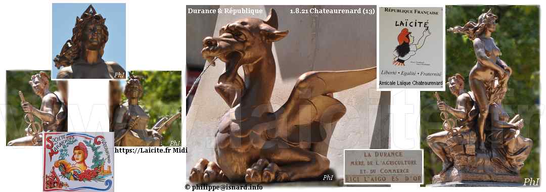 Chateaurenard (13) Durance & République 1.8.21 © PhI