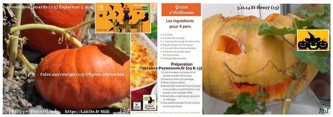 Courges et Halloween, oct. '21 en PACA © PhI