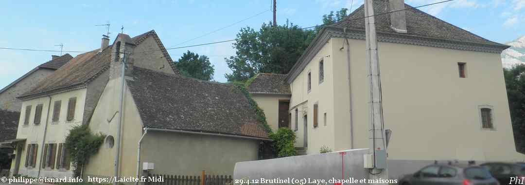 Brutinel (05) Laye, chapelle et maisons, 29.4.12 © PhI