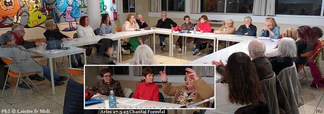 Réunion avec Chantal Forestal 27.3.25 LP GB Arles © PhI