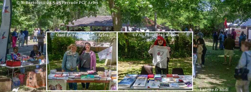 OLF ! Arles & UFAL Familles Laïques 24.5.25 Ferrade PCF