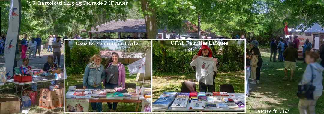 OLF ! Arles & UFAL Familles Laïques 24.5.25 Ferrade PCF