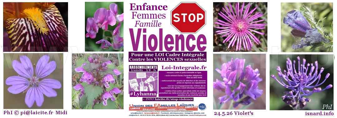 Stop Violence Enfance, Femmes, Famille. 6.26 UFAL 13 Midi © PhI